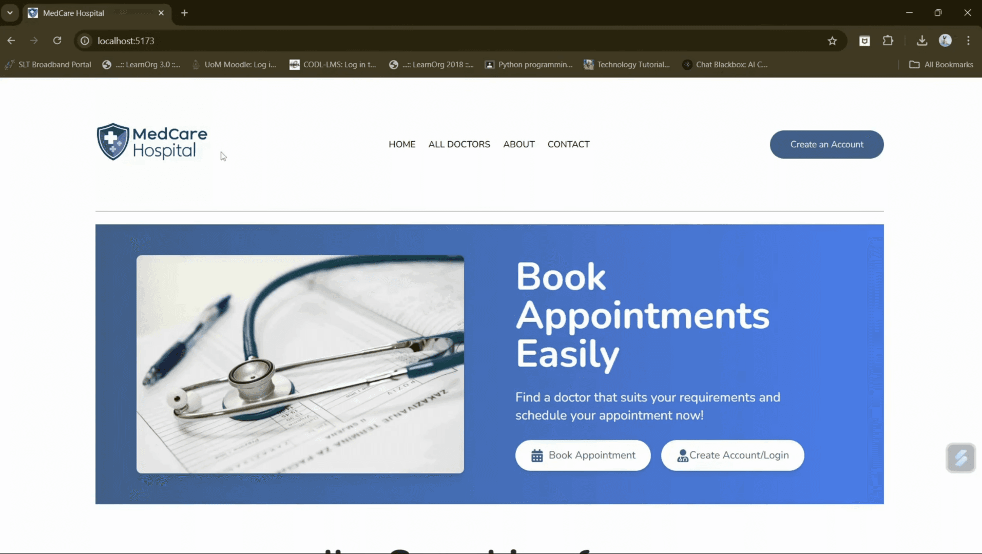 Medcare - Doctor Appointment Web Application - 2
